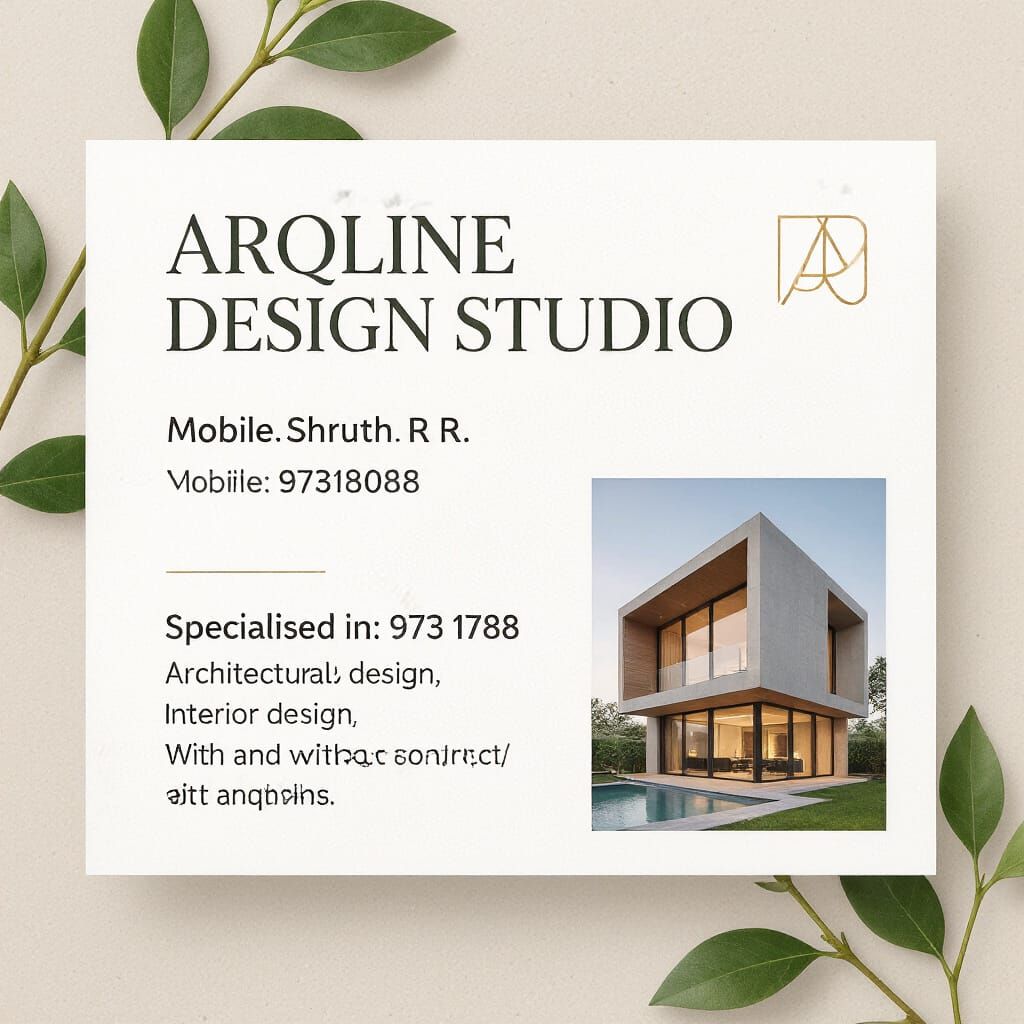 ARQLINE DESIGN STUDIO Name Card
