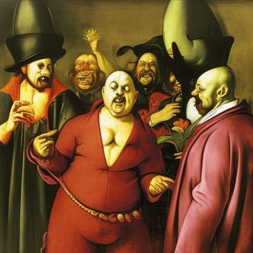 Vampire Grocery Store: An Oil Painting