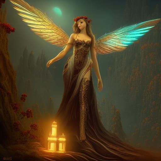 Illuminated angel