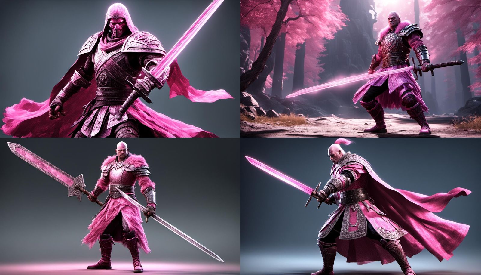 The Kurgan from Highlander dressed in a Pink tu-tu holding a...