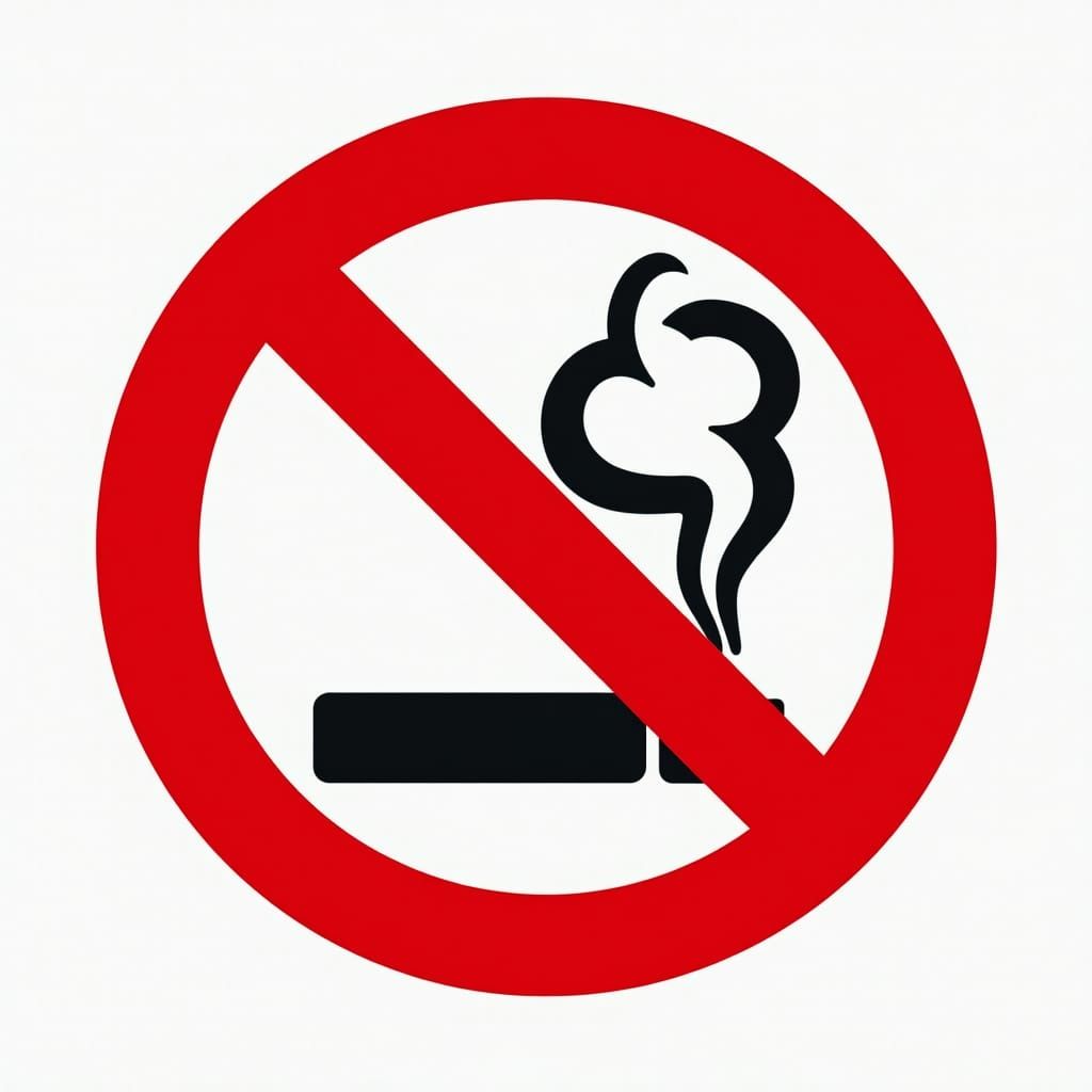 Vaping Ban Symbol: A Prohibition Logo