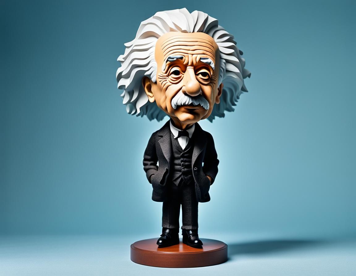 Albert Einstein Bobblehead Doll with Black Hole