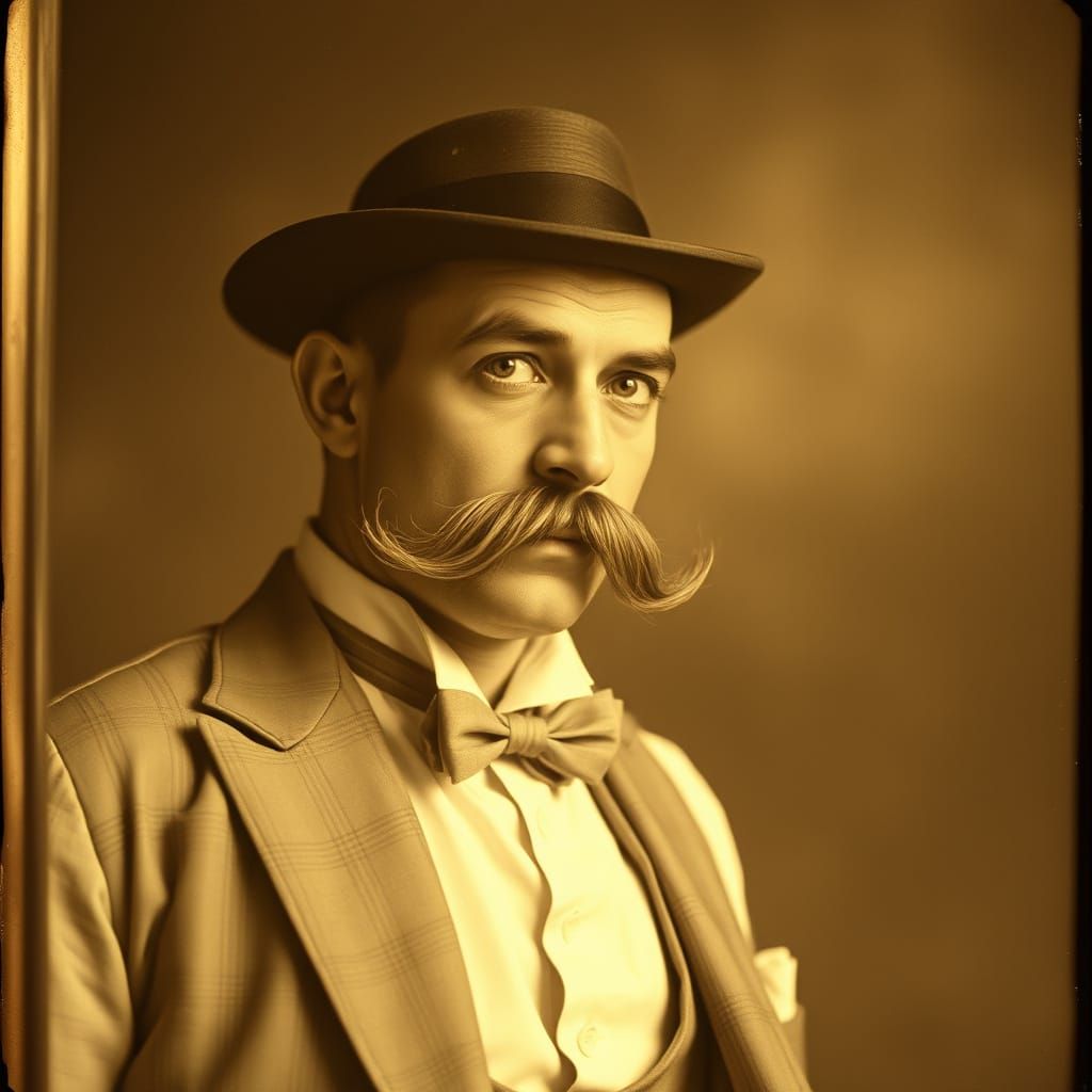 Edwardian Gentleman Contemplates His Inner Self