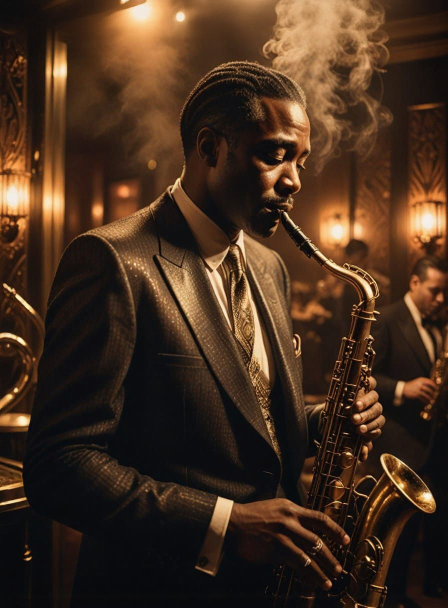 Androgynous Flapper Portrait in Retro Camp Style