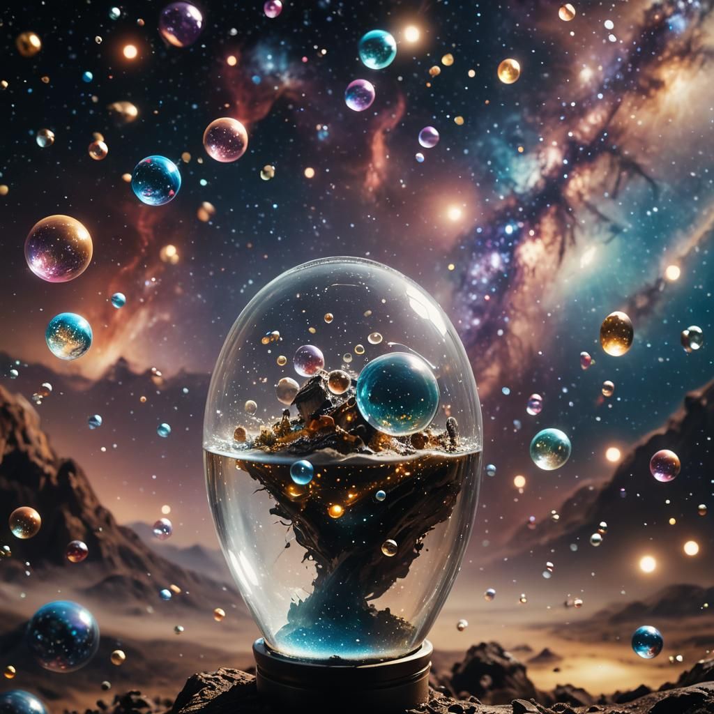 Galactic Bubbles in a Bottle: Cinematic Still