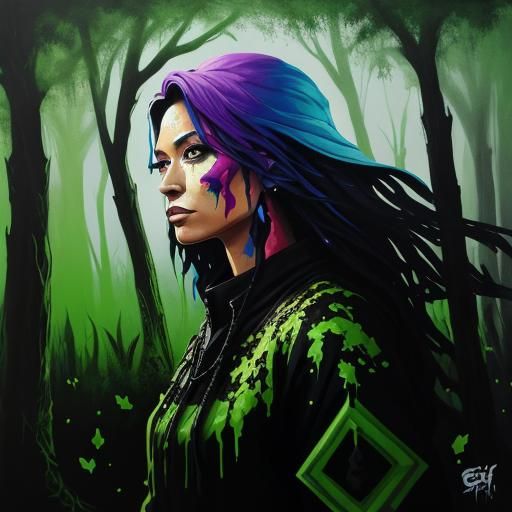 Spirits of Trees: Graffiti Art in Ultra Detail