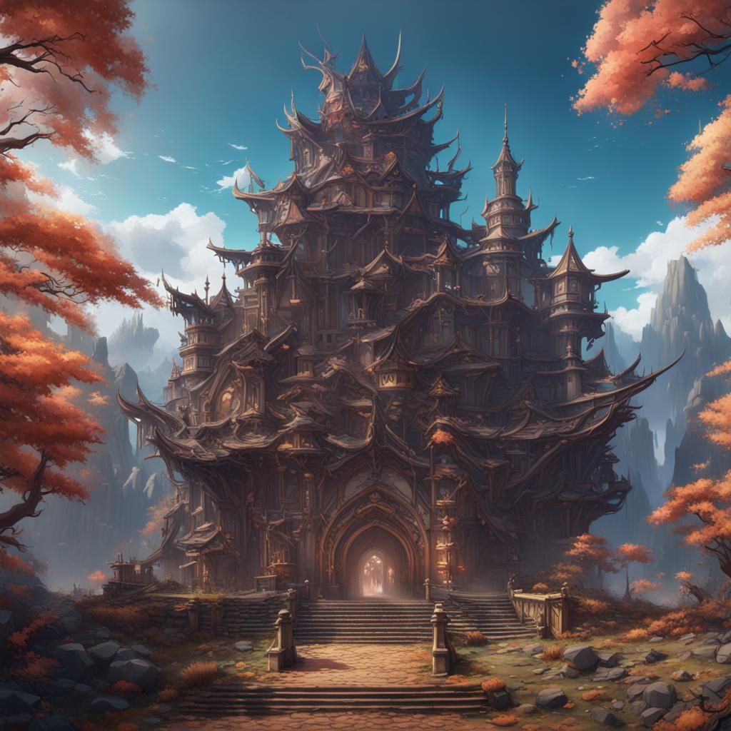 Detailed Anime Character in a Fantasy Art Style