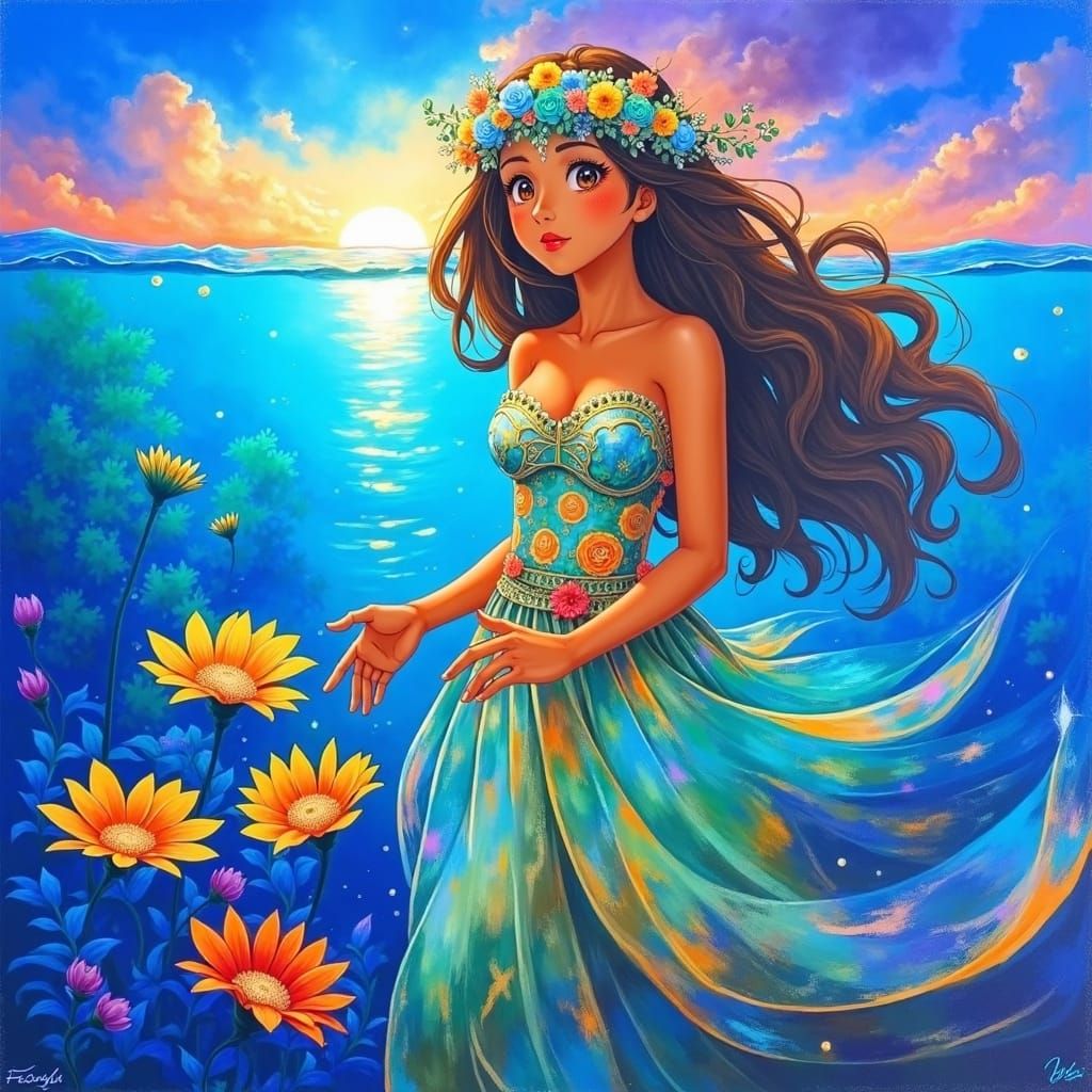 Dreamlike Anime Key Visual in Ghibli Style