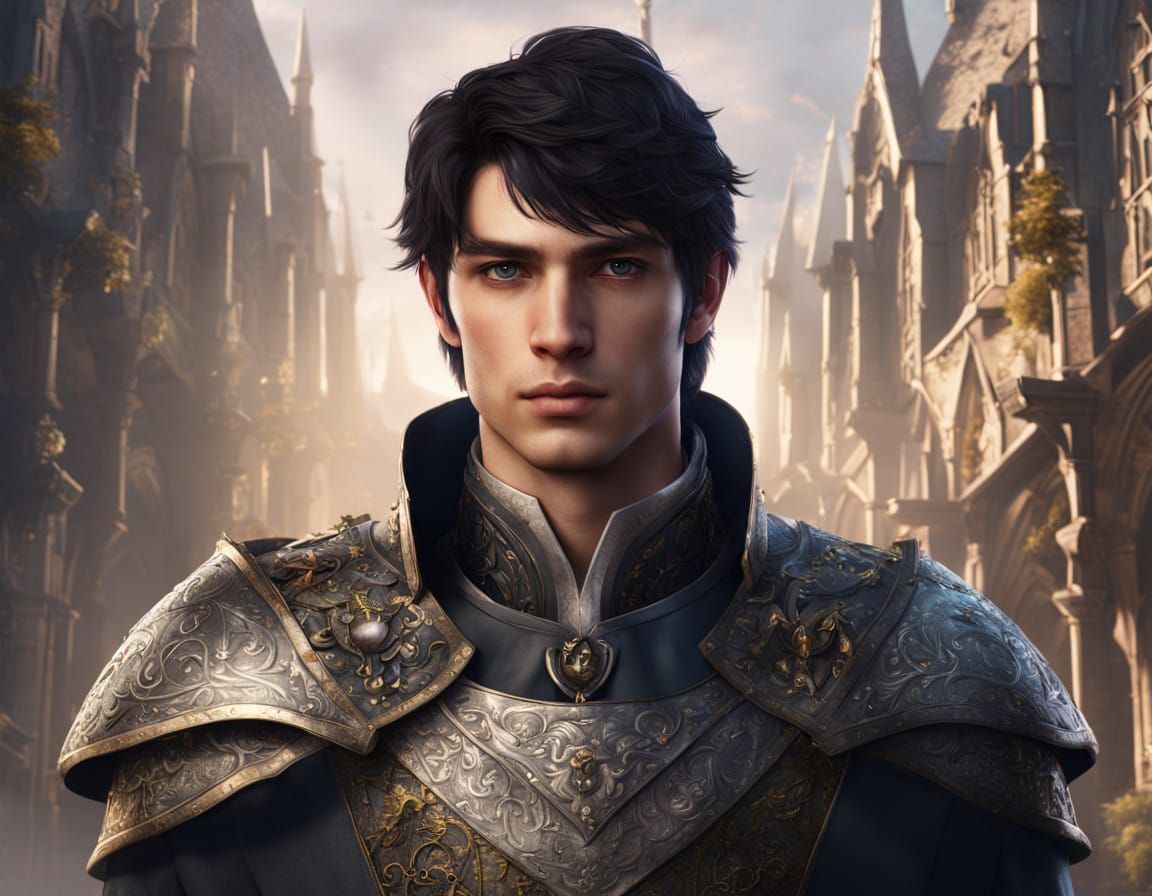 Prince in Silver Eyes Offers Love to Maiden in Fantasy Realm