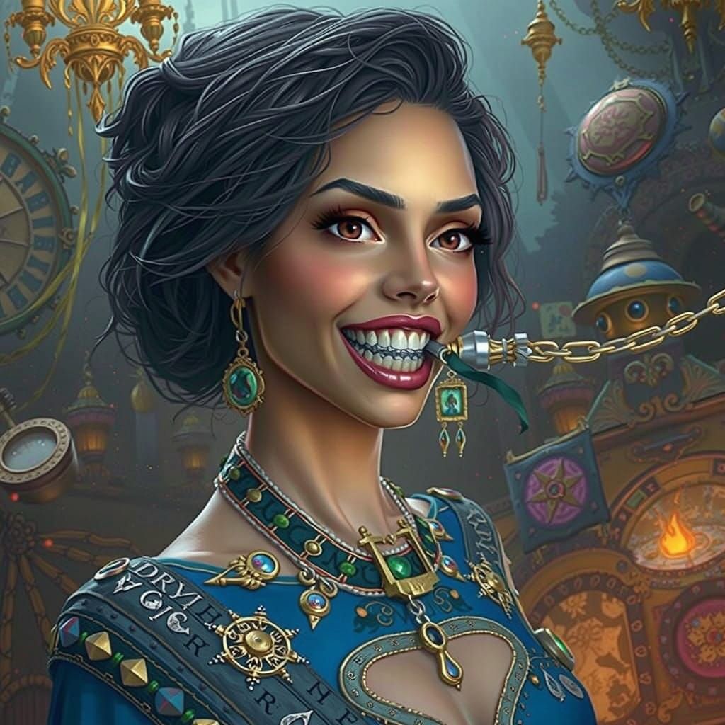 Mystic Warrior Bound by Ancient Runes