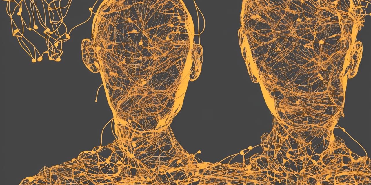 Futuristic Android Portrait with Video Feedback Loop