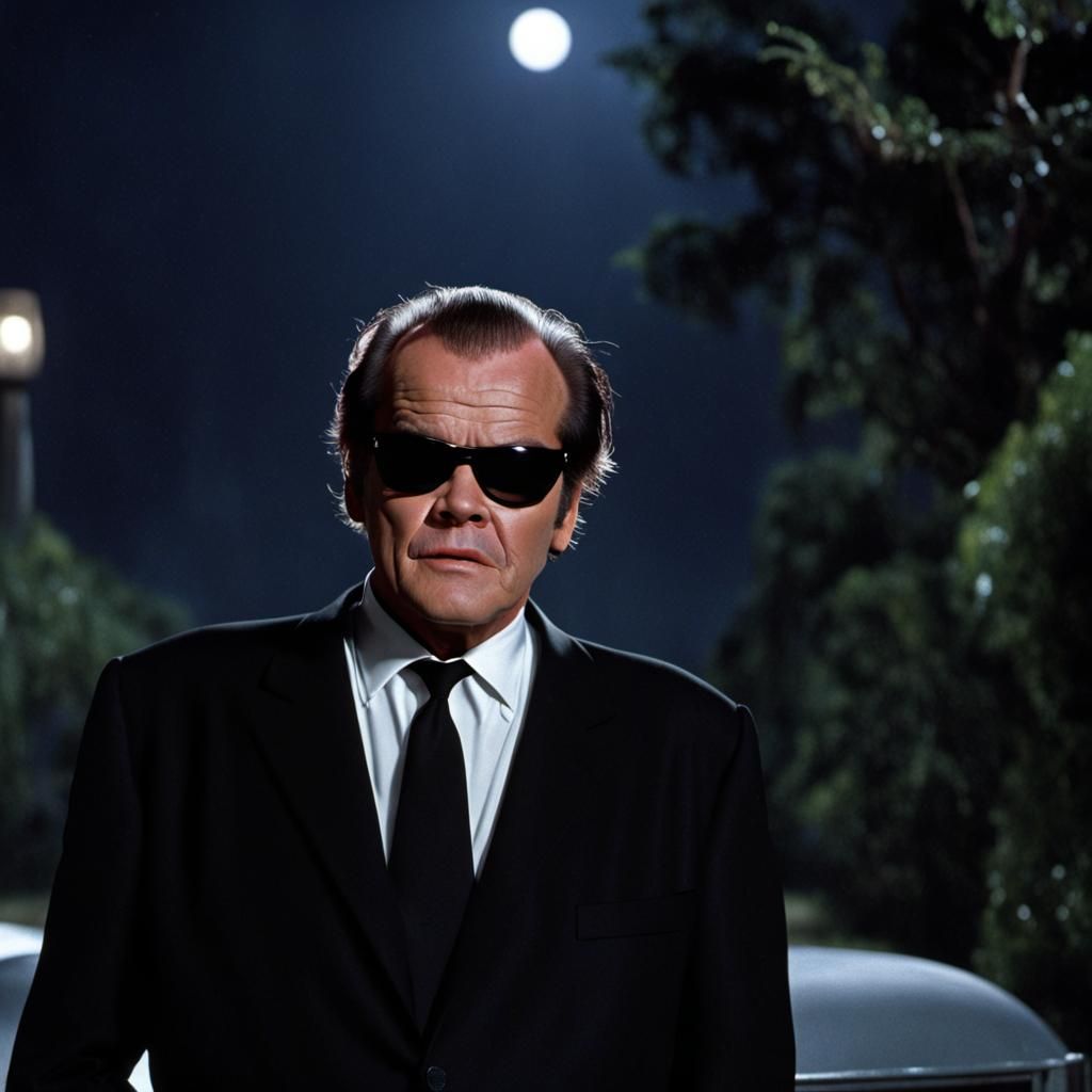 Jack Nicholson as Men in Black at Night