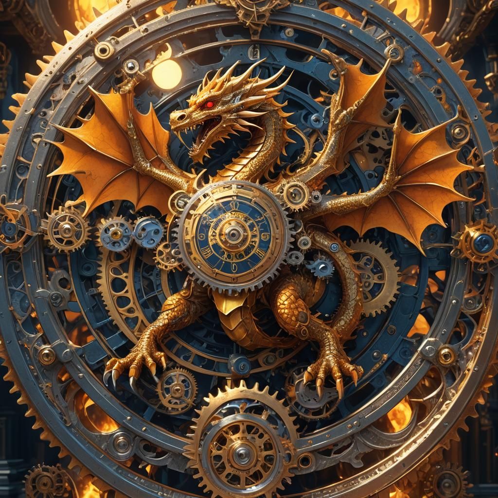 Clockwork Dragon Circles the Sun