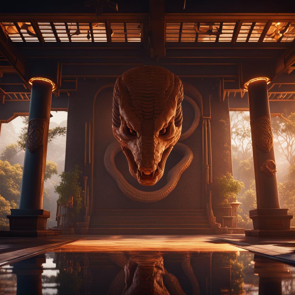 Cobra Kai: Detailed Matte Painting in Deep Color