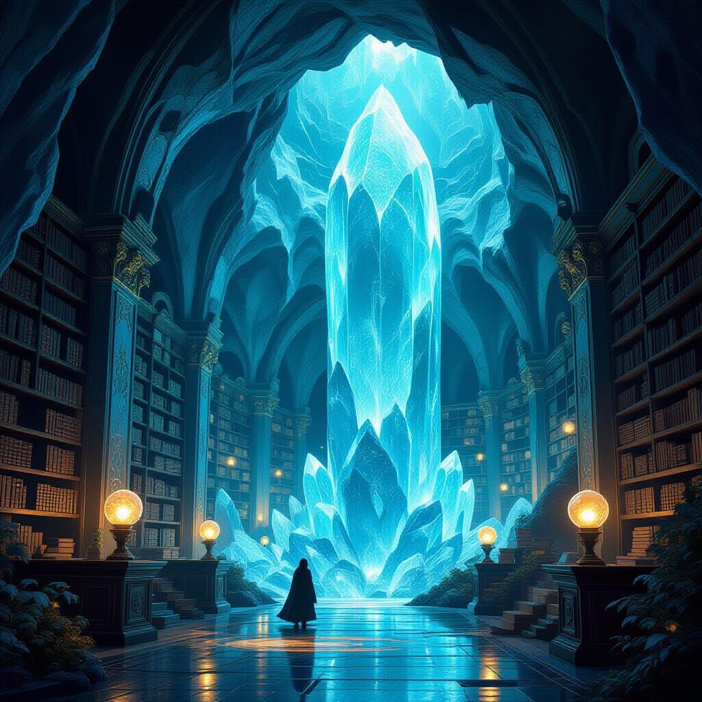 Ancient Crystal Library of Knowledge