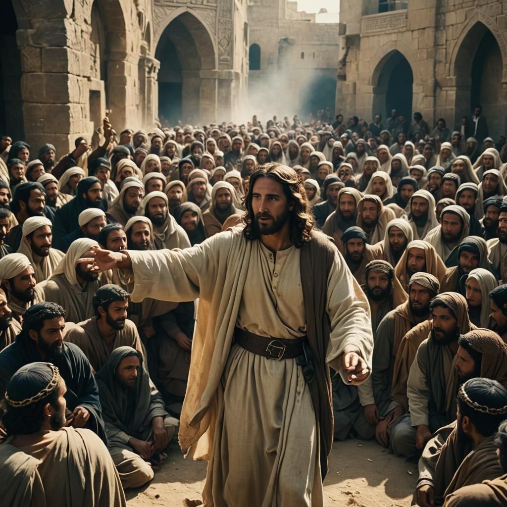 Jesus Appears Before Muslims: Cinematic Still