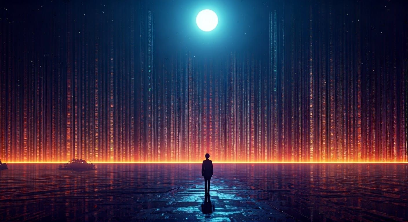 Surreal Futuristic Cityscape in Vibrant Digital Art