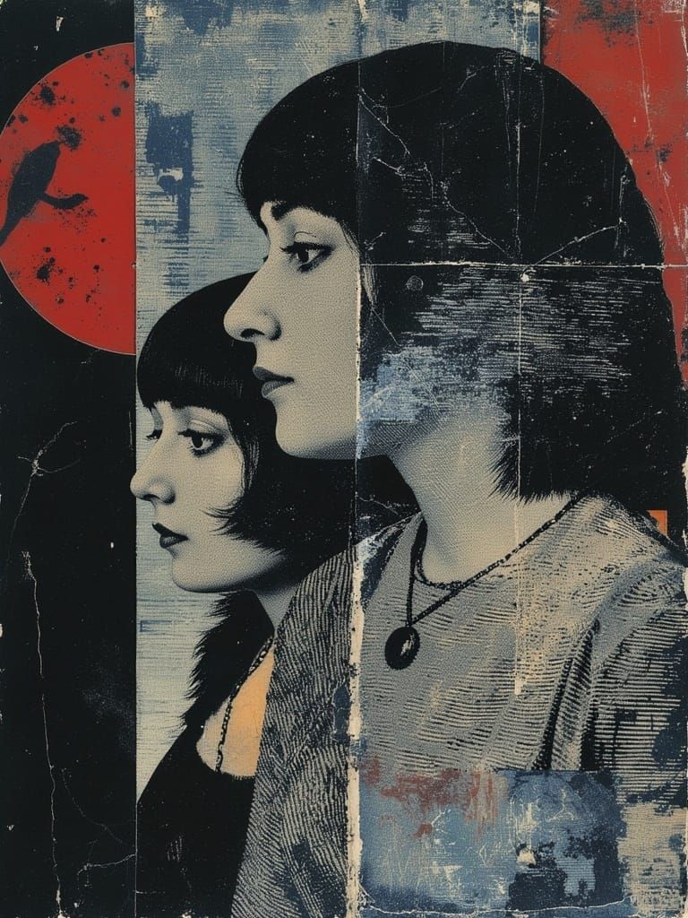 Bohemian Couple in German Expressionist Autochrome Photo