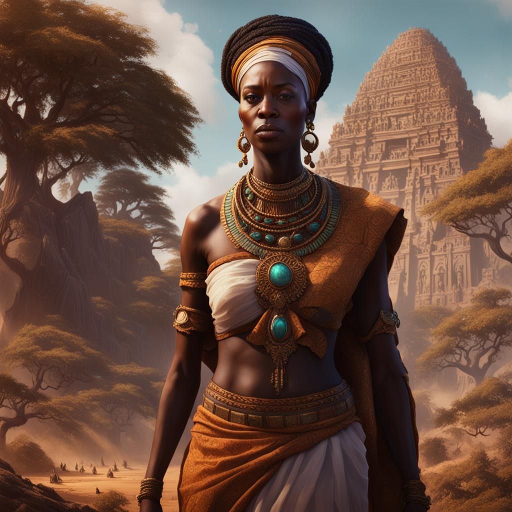 Ancestral Spirits Guide a Mother: Digital Matte Painting