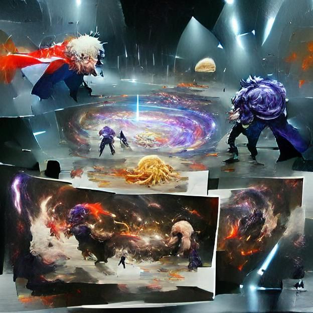 Cosmic God Battle Concept Art