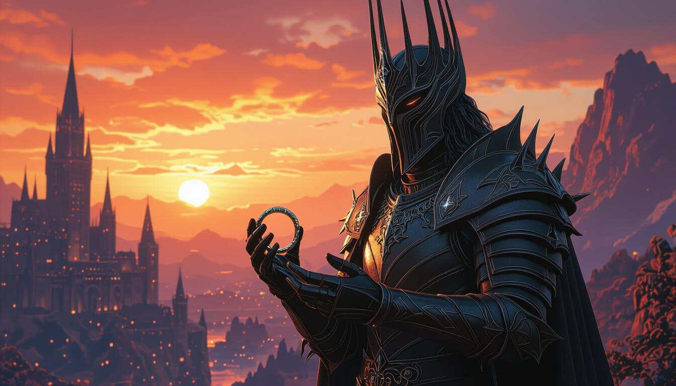 Sauron Claims the One Ring: Fantasy Concept Art