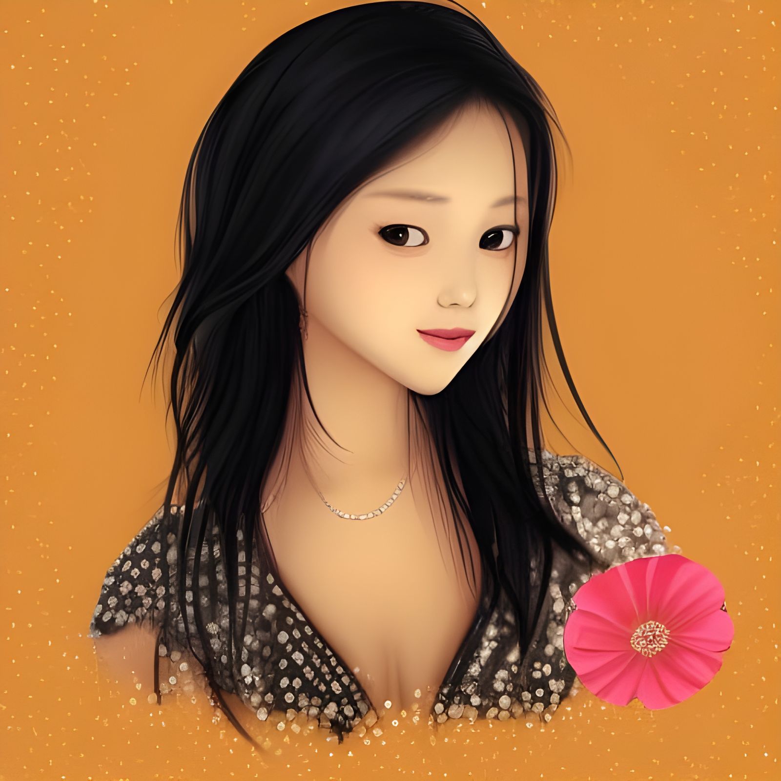 Beautiful Woman with Delicate Features