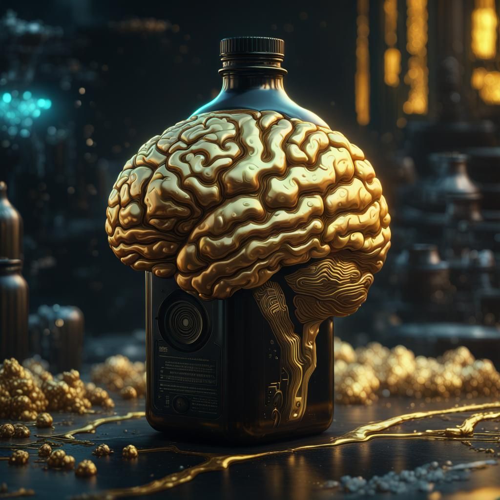 Golden Brain Swelling: Cyberpunk Epic