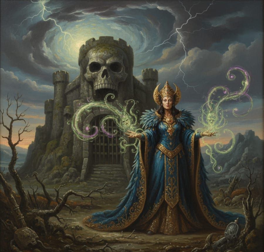Sorceress at Castle Greyskull in Dutch Golden Age Style