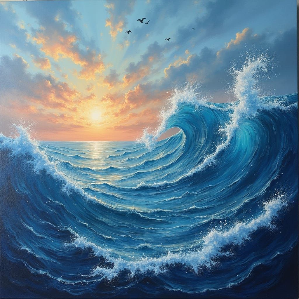 Vibrant Oceanic Abstraction