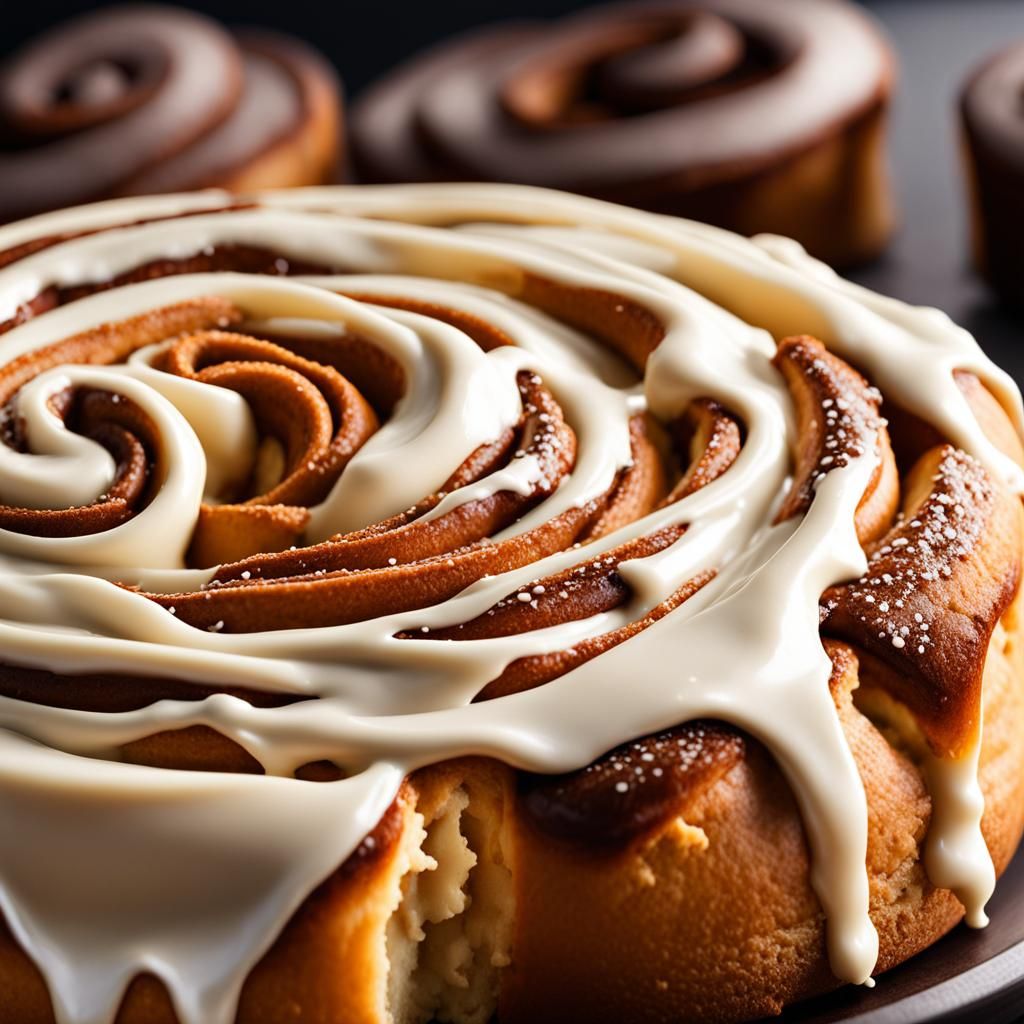 Delicious Cinnamon Roll with Cream Cheese Icing