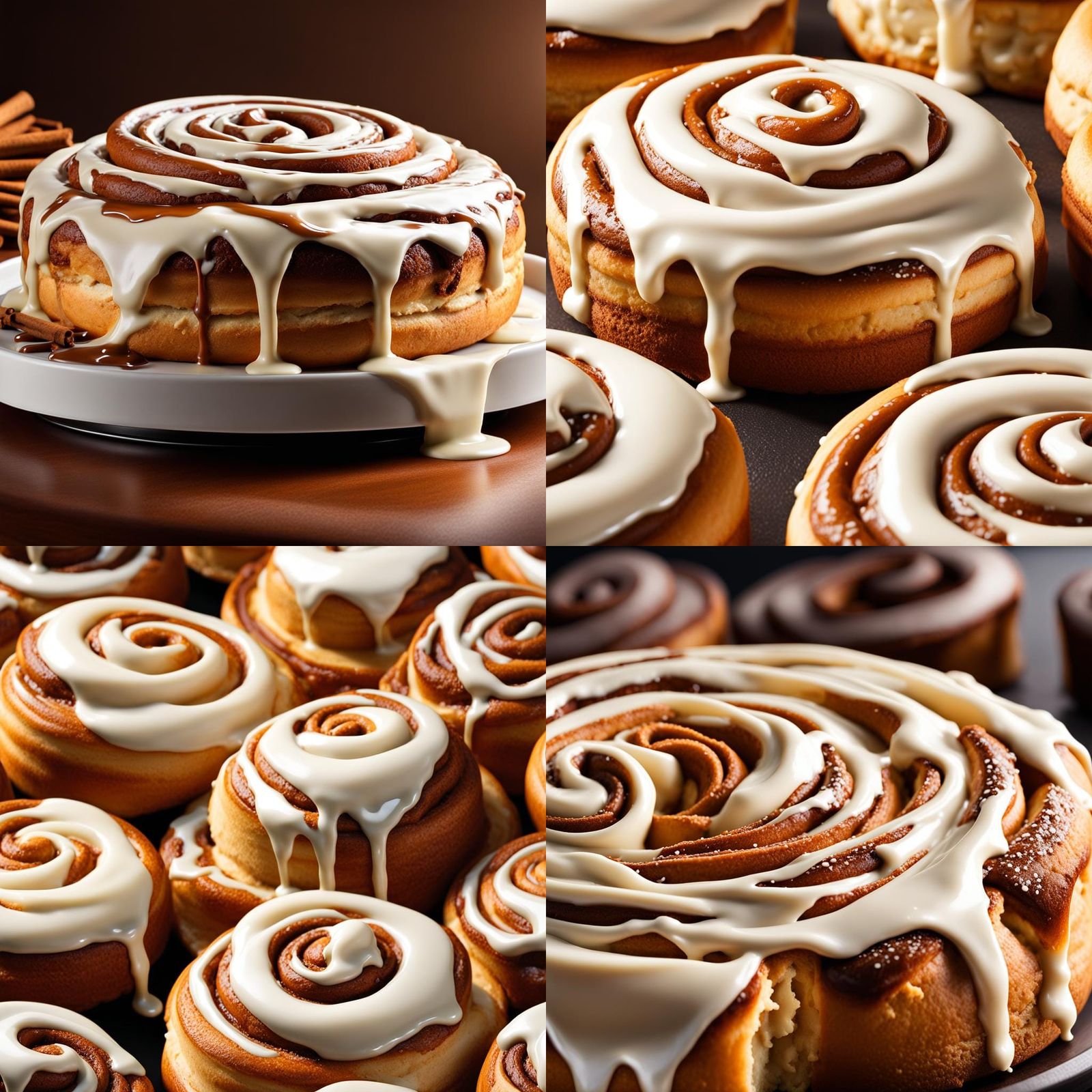 Delicious Cinnamon Roll with Cream Cheese Icing