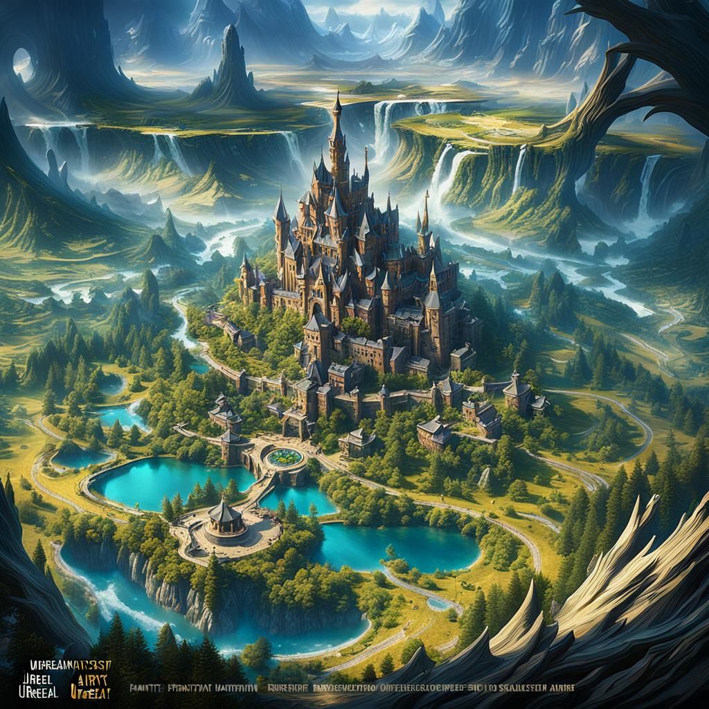 Woman Dancing in a Fantastical World