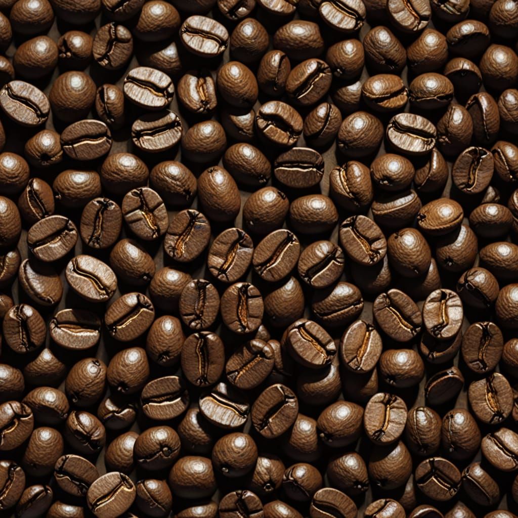 Close-Up of Roasted Coffee Beans