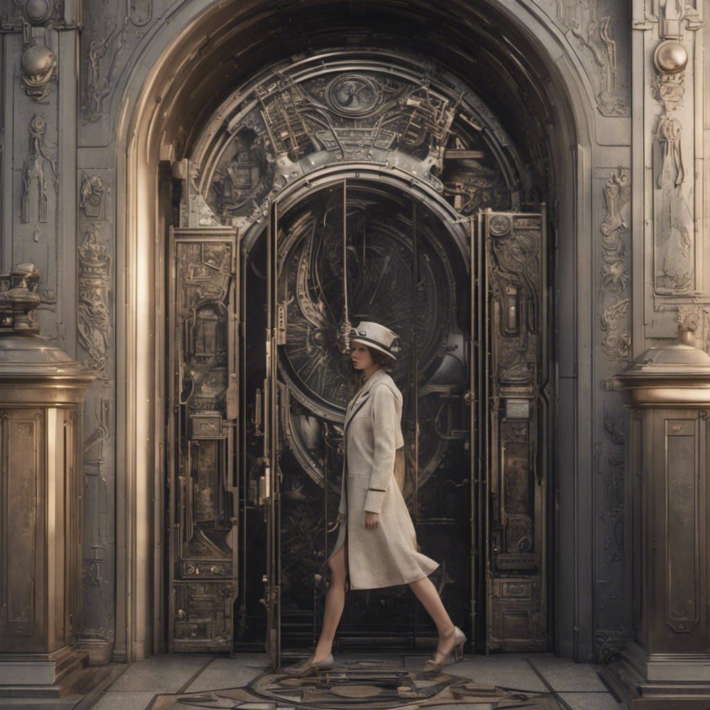 Time Machine Ad with Victorian Woman