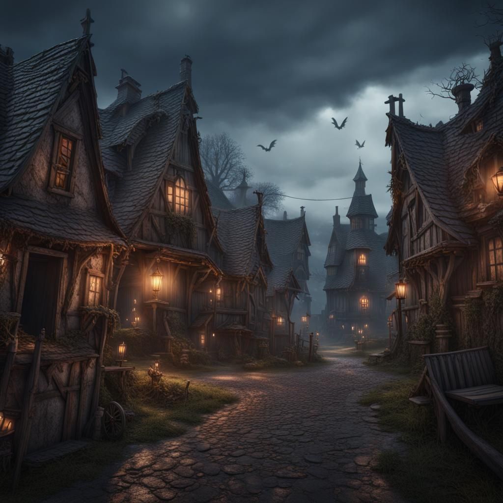 Photorealistic Undead Populate Haunted Village in Detailed M...