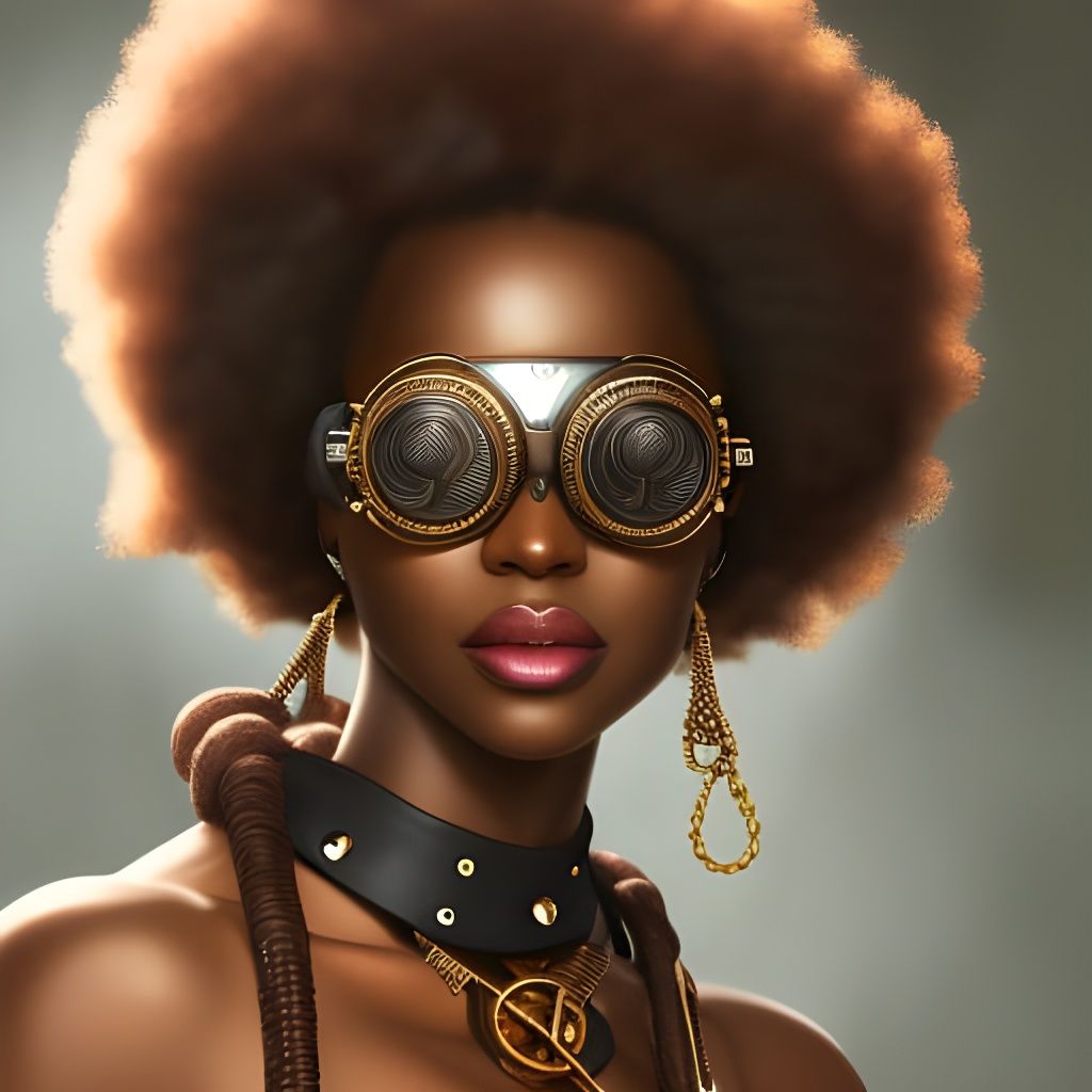 Steampunk Engineer Portrait in Digital Art Style