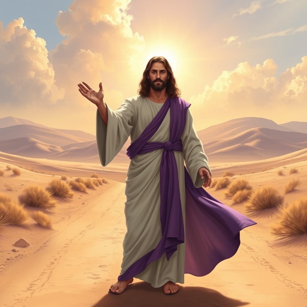 Jesus Christ Reaching Out: A Digital Illustration