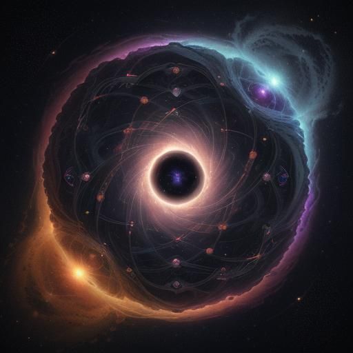 Cosmic Symphony: Universe's Birth in Detailed Matte Painting