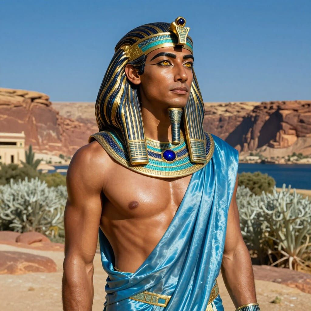 Photorealistic Portrait of Ancient Aegypto-Pelasgian Noble