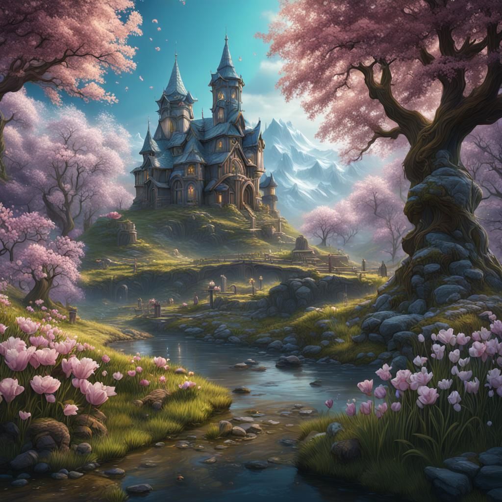 Spring After Winter: Detailed Matte Painting