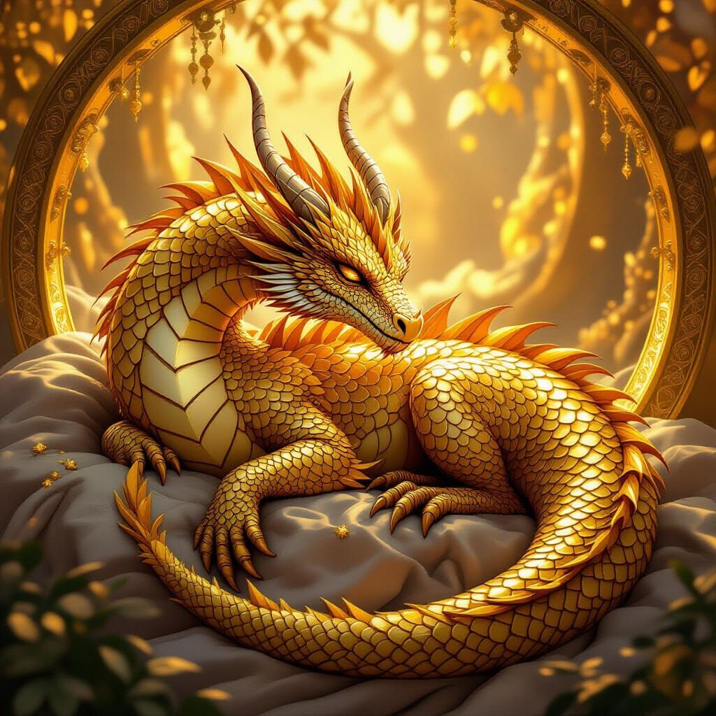 Golden Dragon Sleeps in Peel: Concept Art
