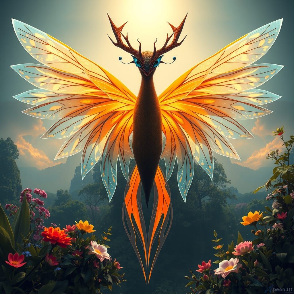 Bipartite Creature in Ethereal Digital Painting Style