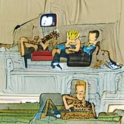 Beavis and Butthead Watching Music Videos
