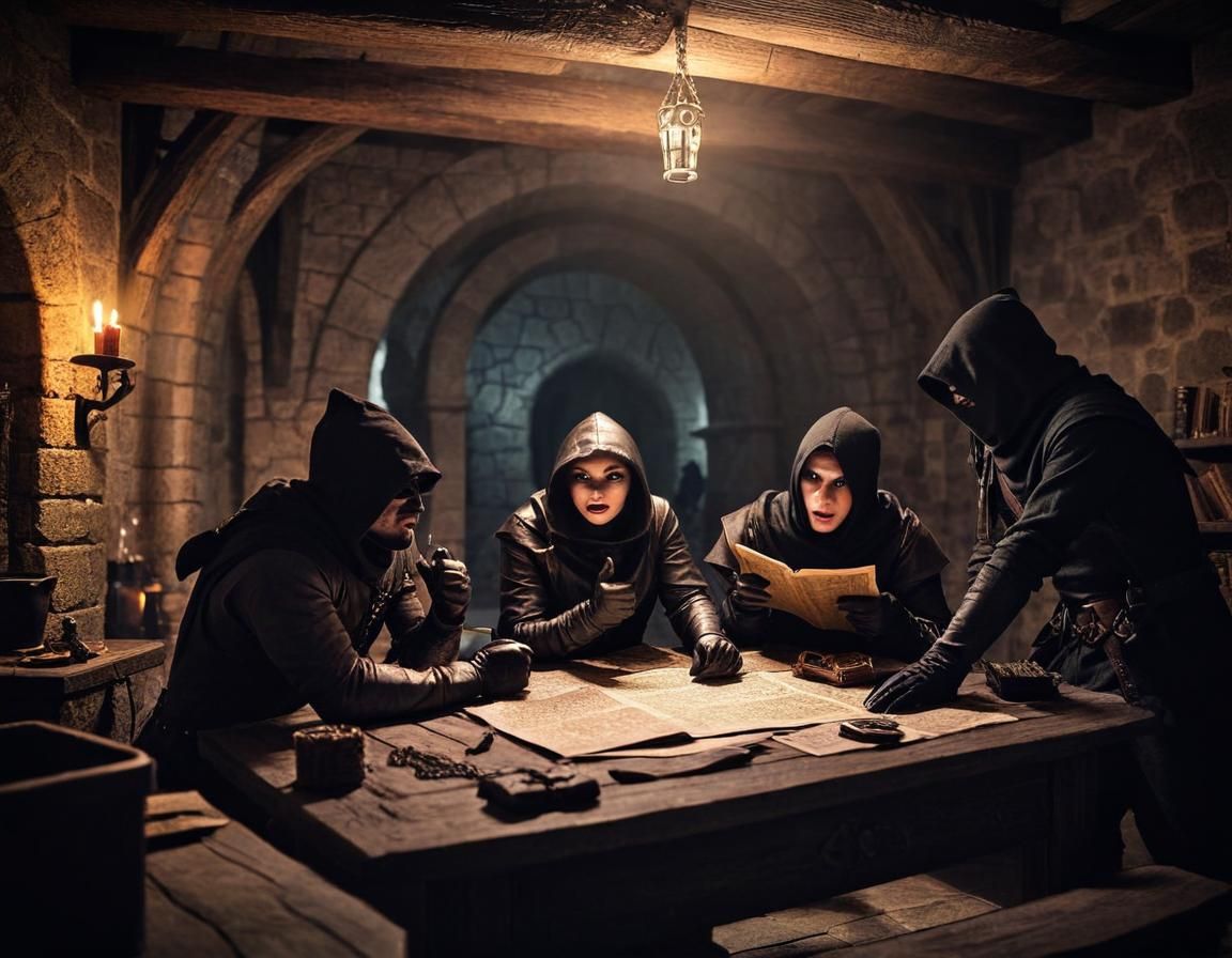 Medieval Thieves Guild Heist Planning