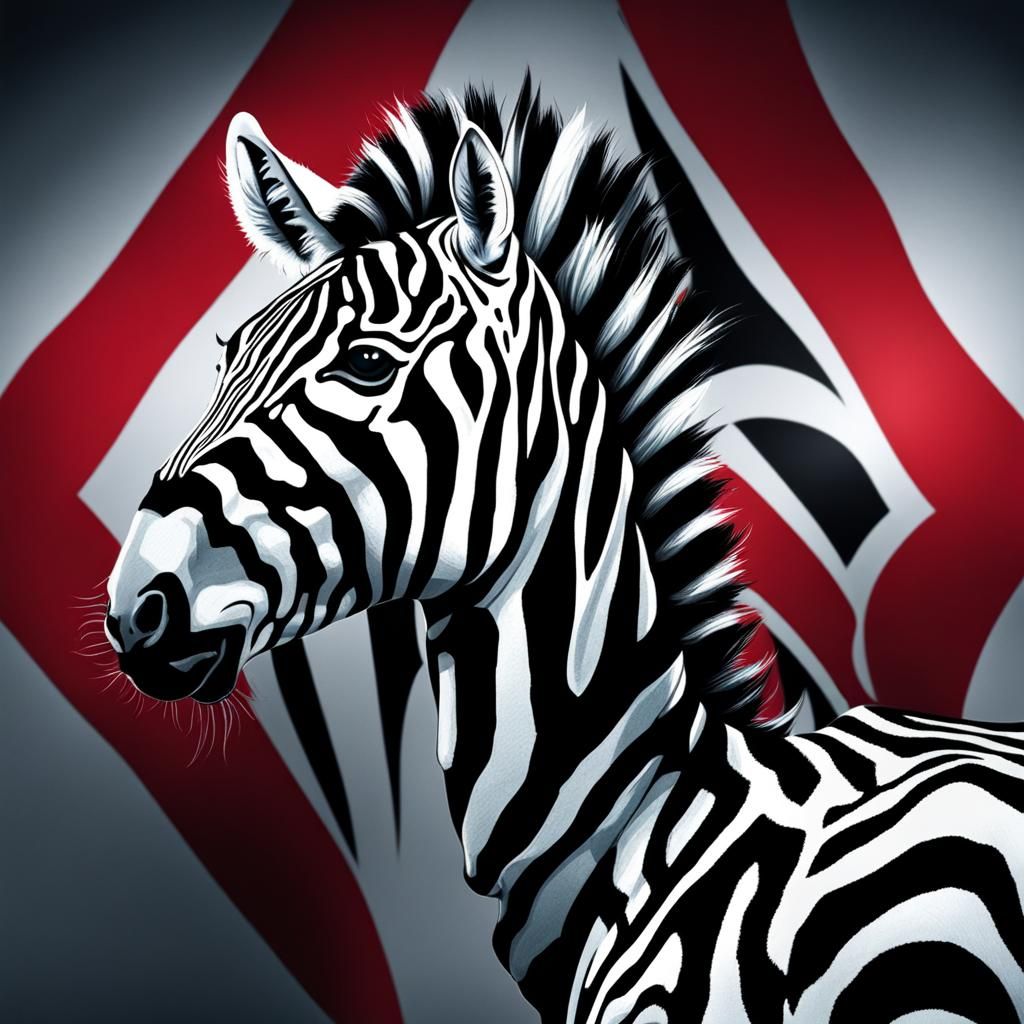 Zebra Wearing Bayern Munich Jersey