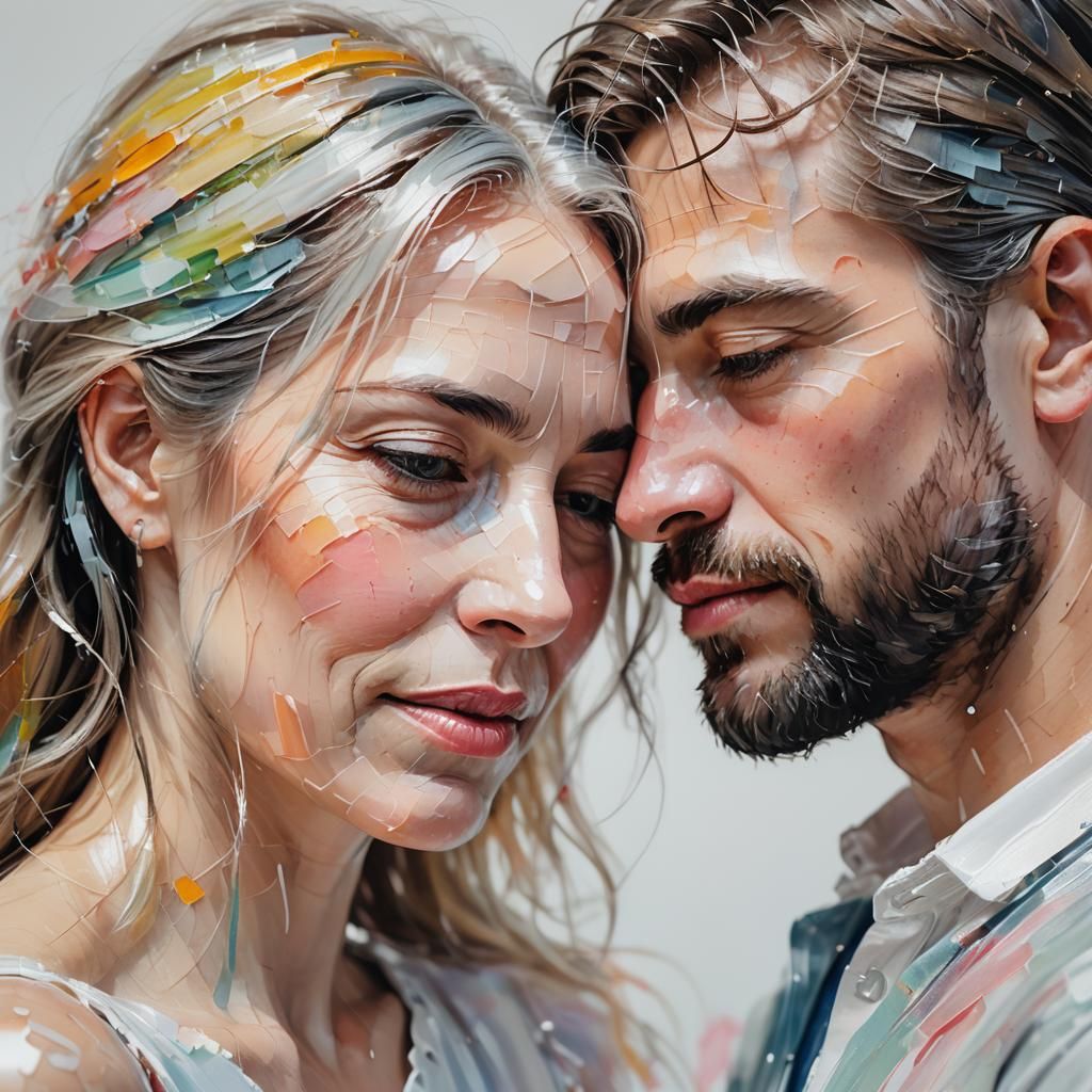 Embracing Acrylic Figures in Digital Art