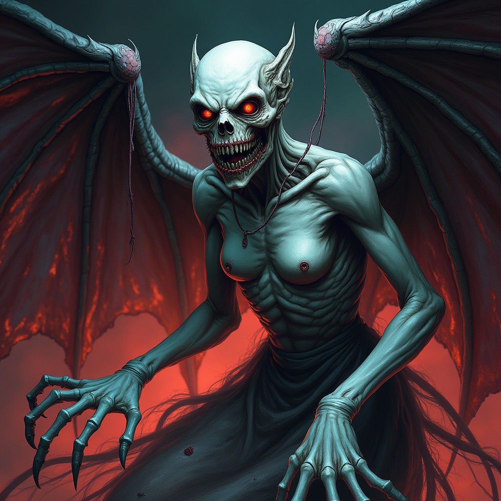 Mavis Dracula Horror Demon in Studio Trigger Style