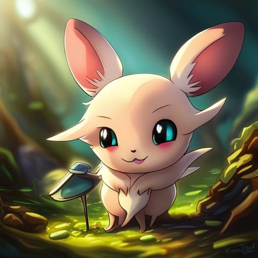 Adorable Chibi Minccino Furry Portrait