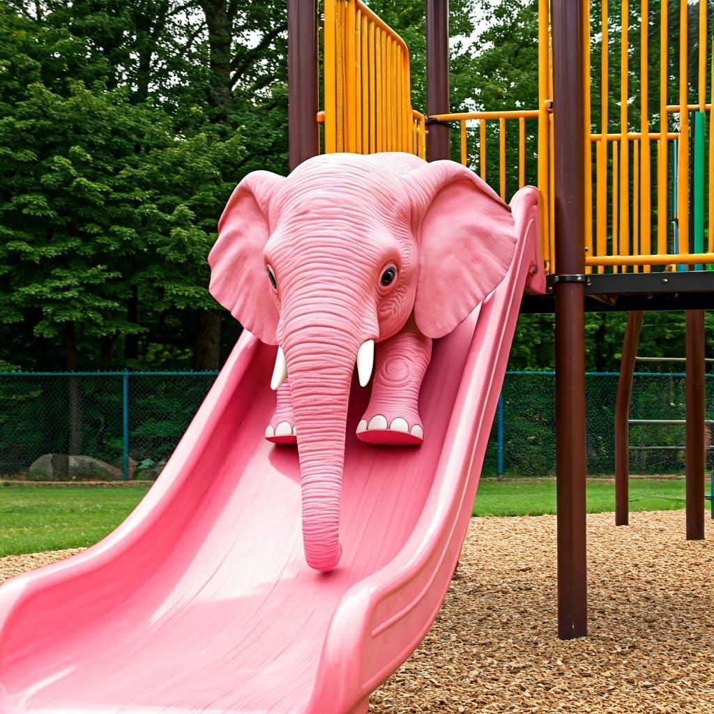 Pink Elephant's Playground Adventure