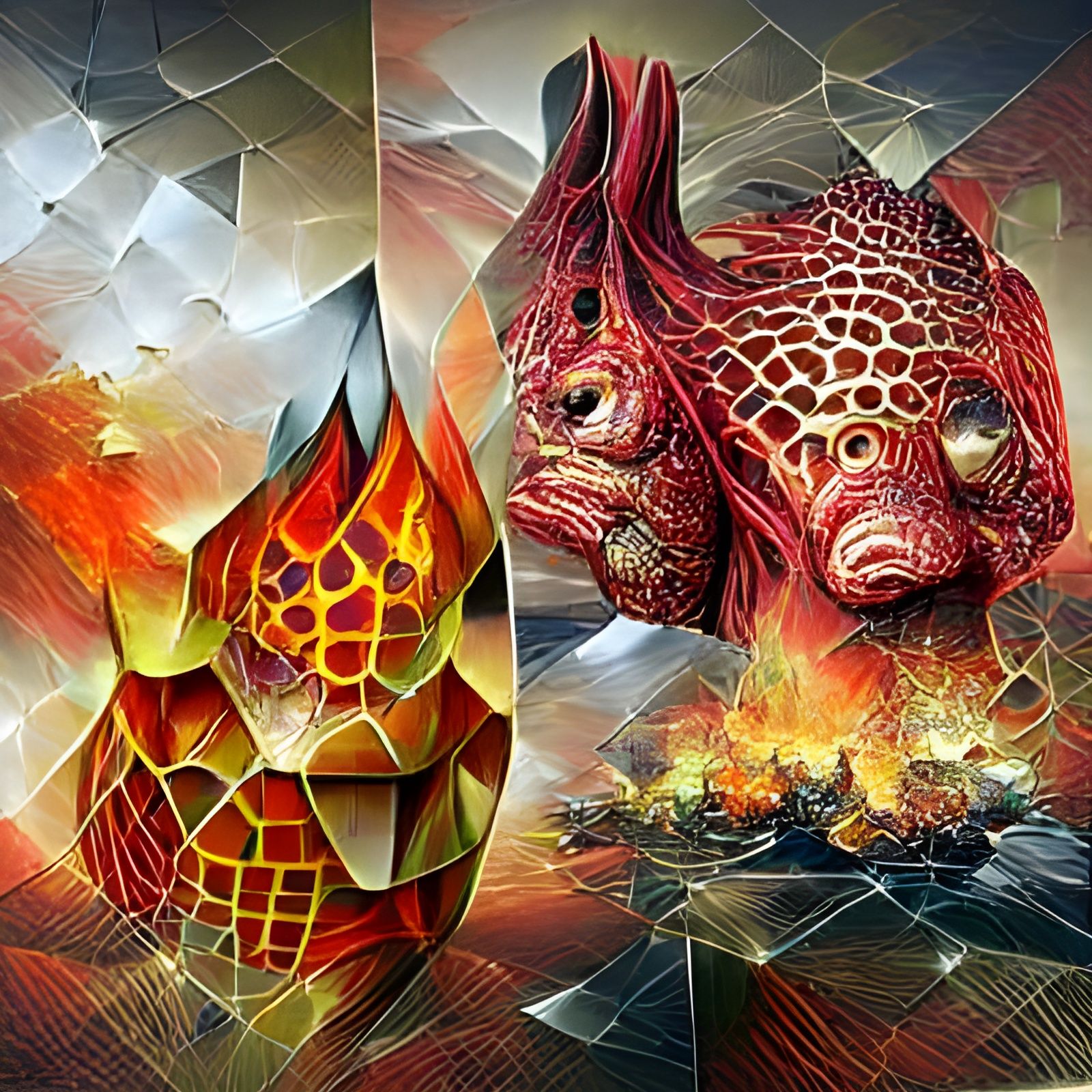 Abstract Geometric Art Inspired by Mid-Century Masters